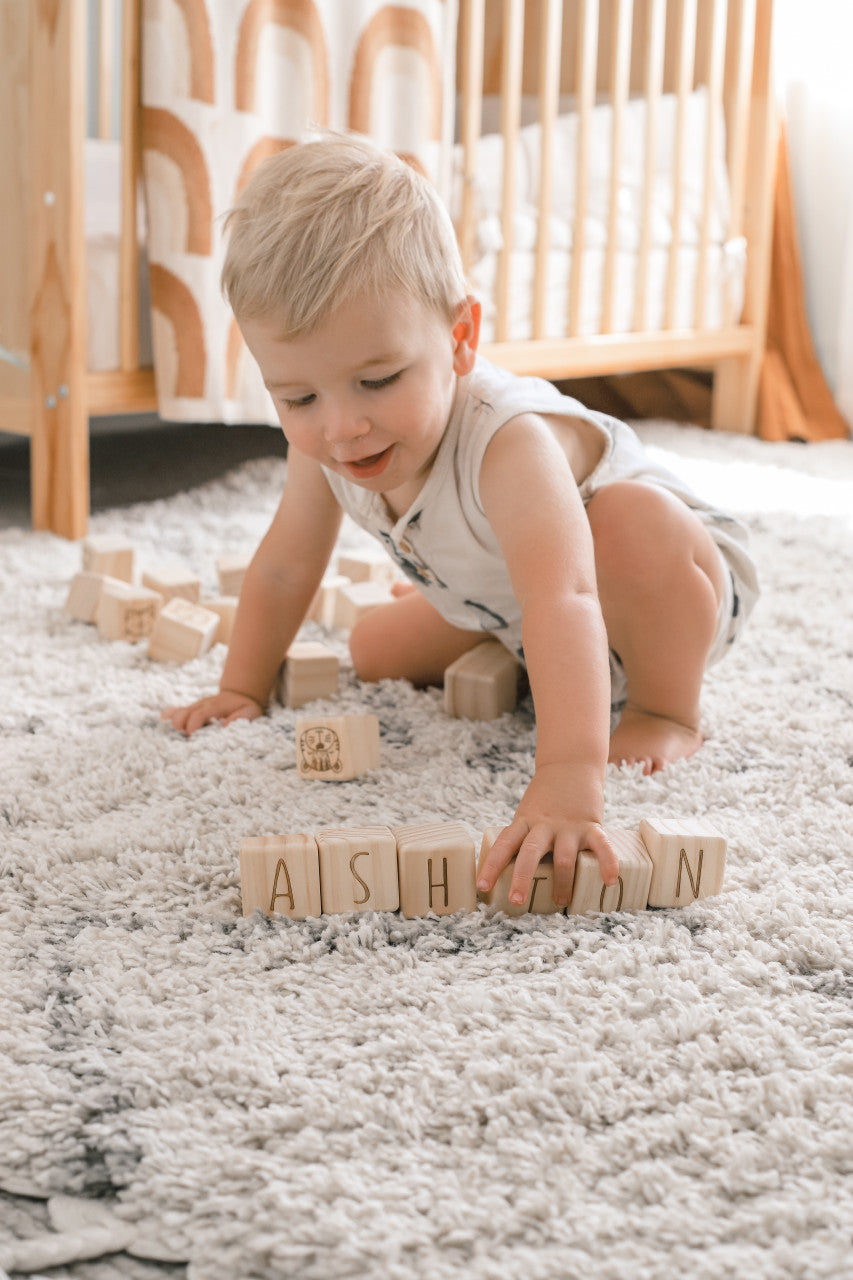 Personalised Wooden Name - Letter Blocks