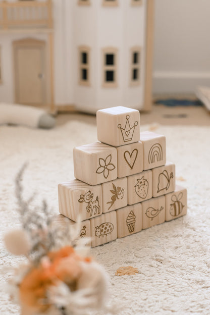 Personalised Wooden Name - Letter Blocks