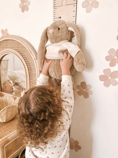 Personalised Timber Height Chart - Round Top