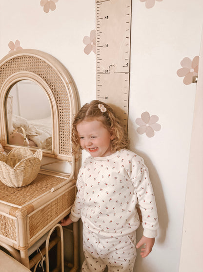 Personalised Timber Height Chart - Round Top