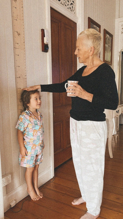 Personalised Timber Height Chart - Round Top