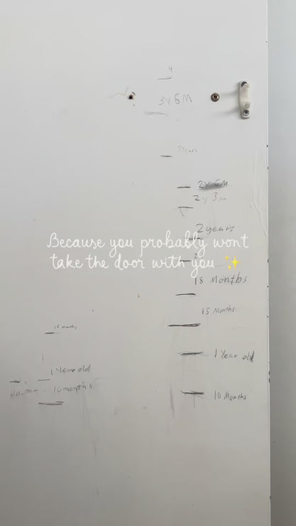 Personalised Timber Height Chart - Round Top